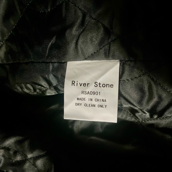 Riverstone Charcoal/Grey Faux Fur Coat M - Picture 6 of 9